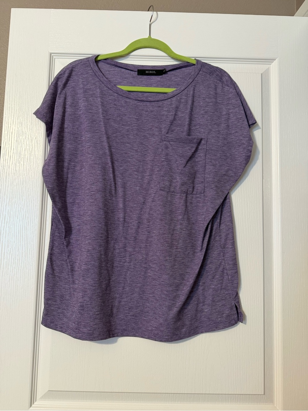 Mizol Purple Short Sleeve Pocket Tee